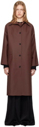 KASSL Editions Burgundy Original Below Rubber Coat