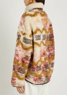 Isabel Marant étoile Marner Patterned Fleece Coat Multicoloured