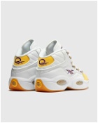 Reebok Question Mid White|Yellow - Mens - Basketball|High & Midtop
