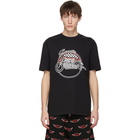 McQ Alexander McQueen Black Racing Dropped Shoulder T-Shirt