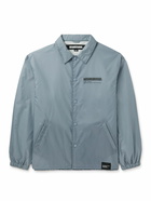 Neighborhood - Appliquéd Logo-Print Shell Coach Jacket - Blue