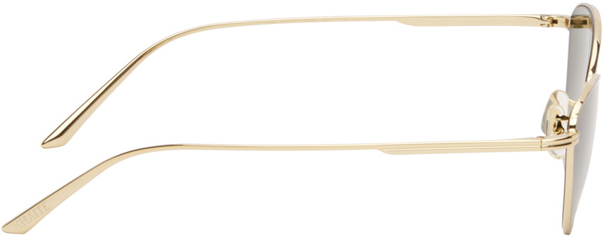 【Oliver Peoples】KHAITE 1998C ゴールドトーン サングラス KHAITE x Oliver Peoples 1998C in Gold and Dark Brown