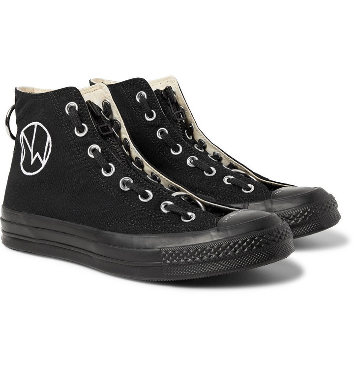 Photo: Converse - Undercover Chuck 70 Canvas High-Top Sneakers - Black