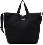 Comme des Garçons Homme Black Cotton Nylon Grosgrain Tote
