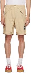 Palm Angels Beige Tornado Shorts