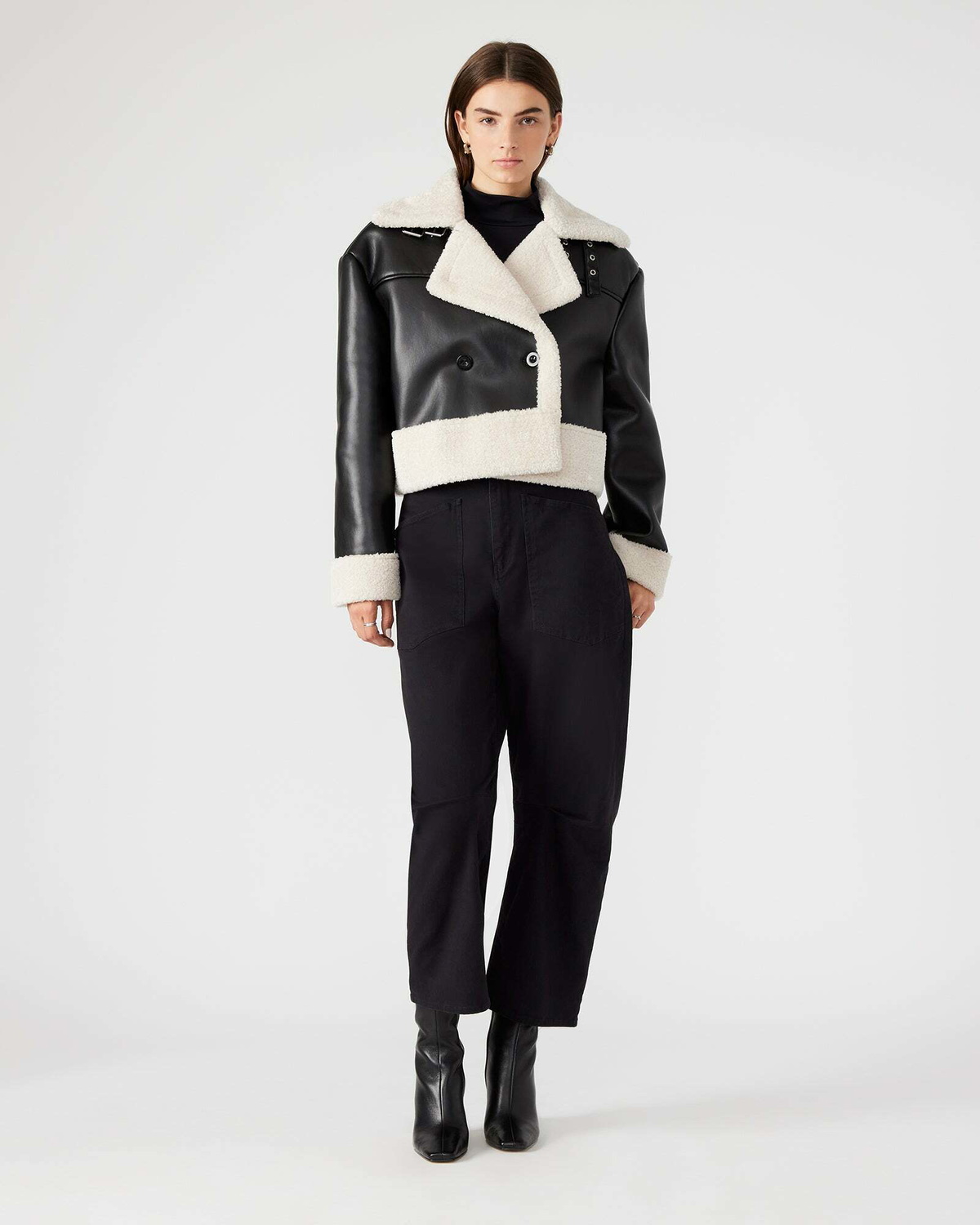 Steve Madden Athen Jacket in Black Natural