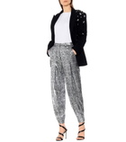 Christopher Kane - Snake-effect high-rise pants