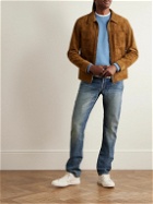 TOM FORD - Slim-Fit Garment-Dyed Cotton-Jersey Sweatshirt - Blue