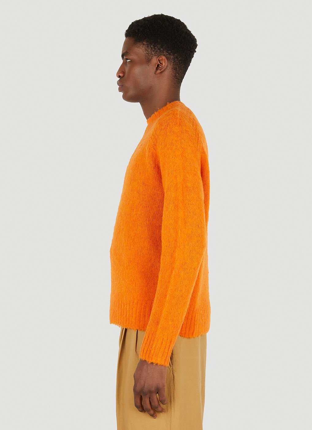 Brushed Wool Sweater in Orange Acne Studios