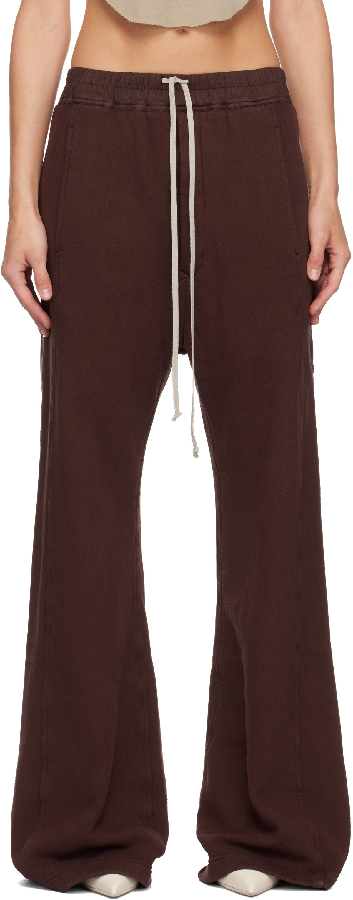 Rick Owens DRKSHDW Burgundy Concordians Pusher Lounge Pants