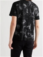 FRAME - Tie-Dyed Organic Pima Cotton-Jersey T-Shirt - Black