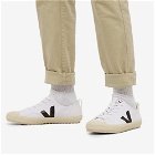 Veja Men's Nova Low Canvas Sneakers in White/Black