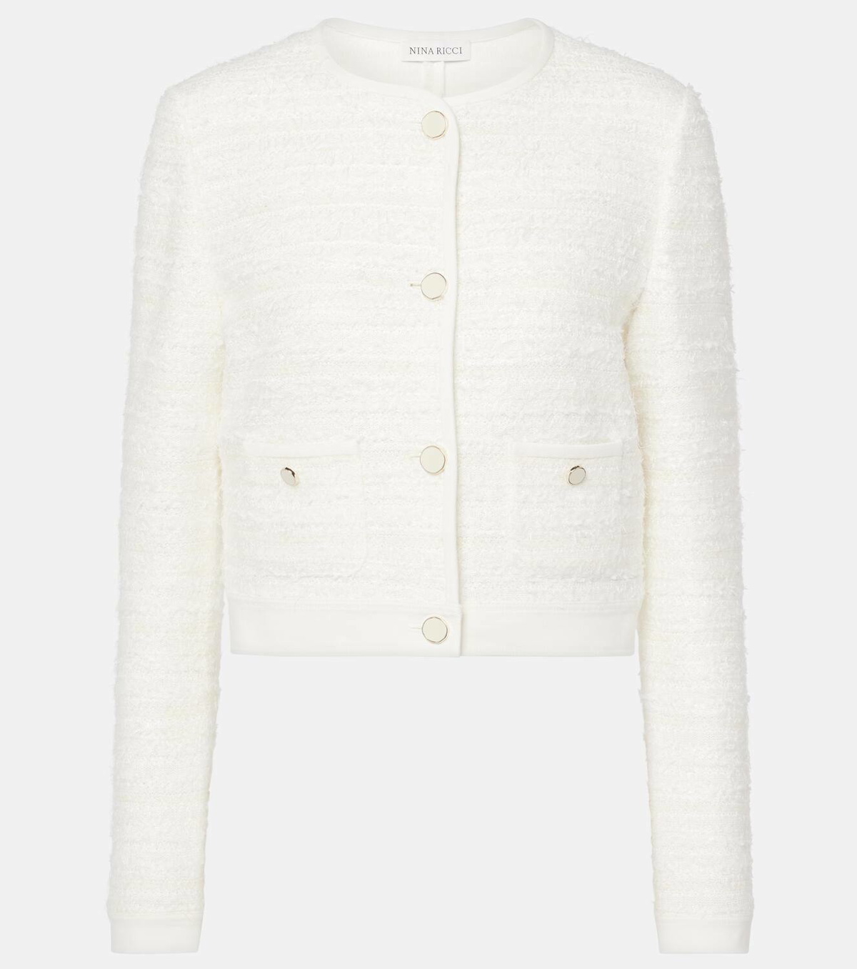 Nina Ricci Cotton-blend tweed cardigan