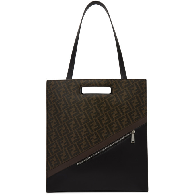 Photo: Fendi Brown Forever Fendi North/South 197 Tote