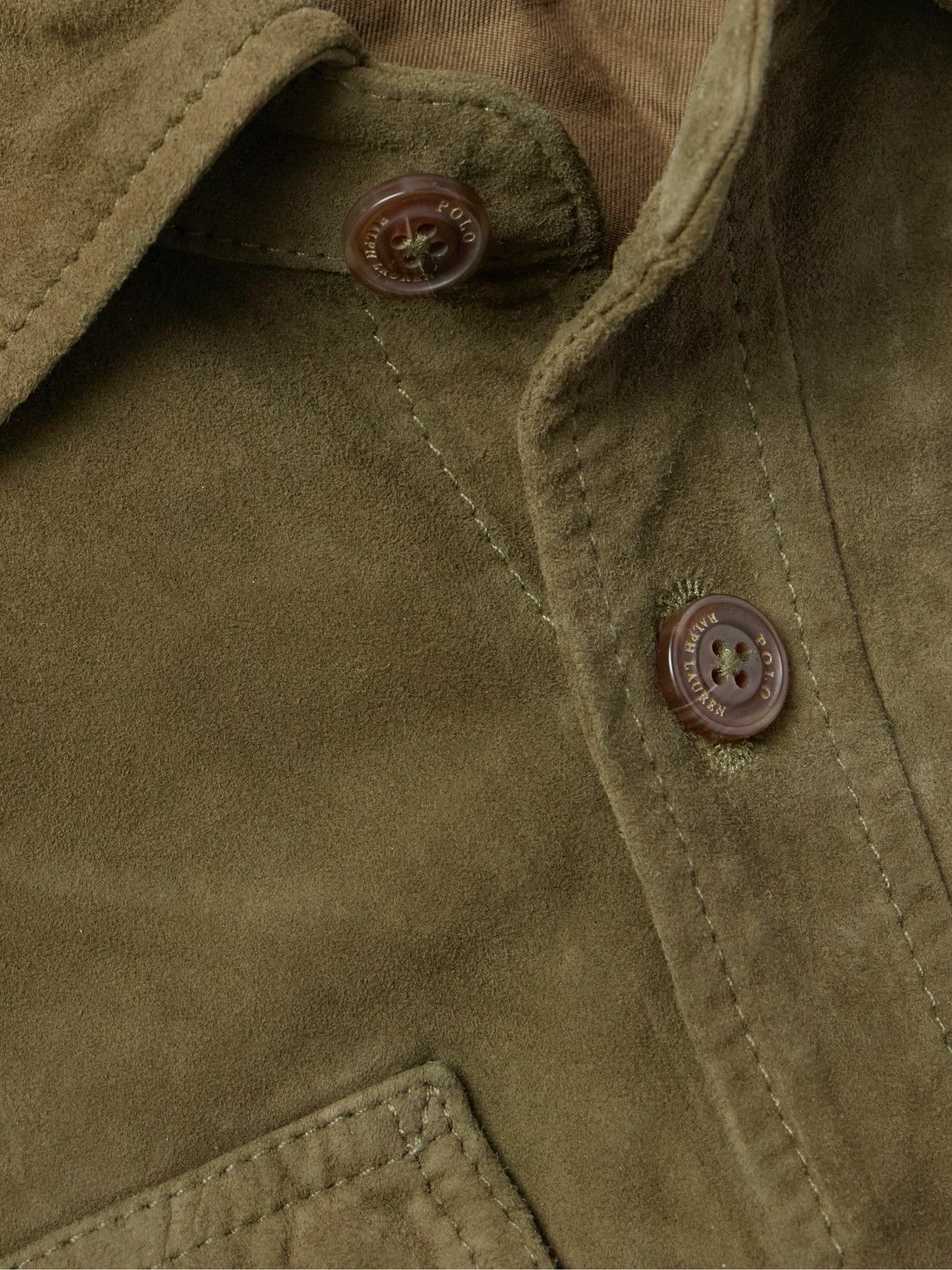 Polo Ralph Lauren - Suede Overshirt - Green