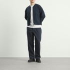 Universal Works Men's Slub Sateen Zip Liner Jacket in Navy