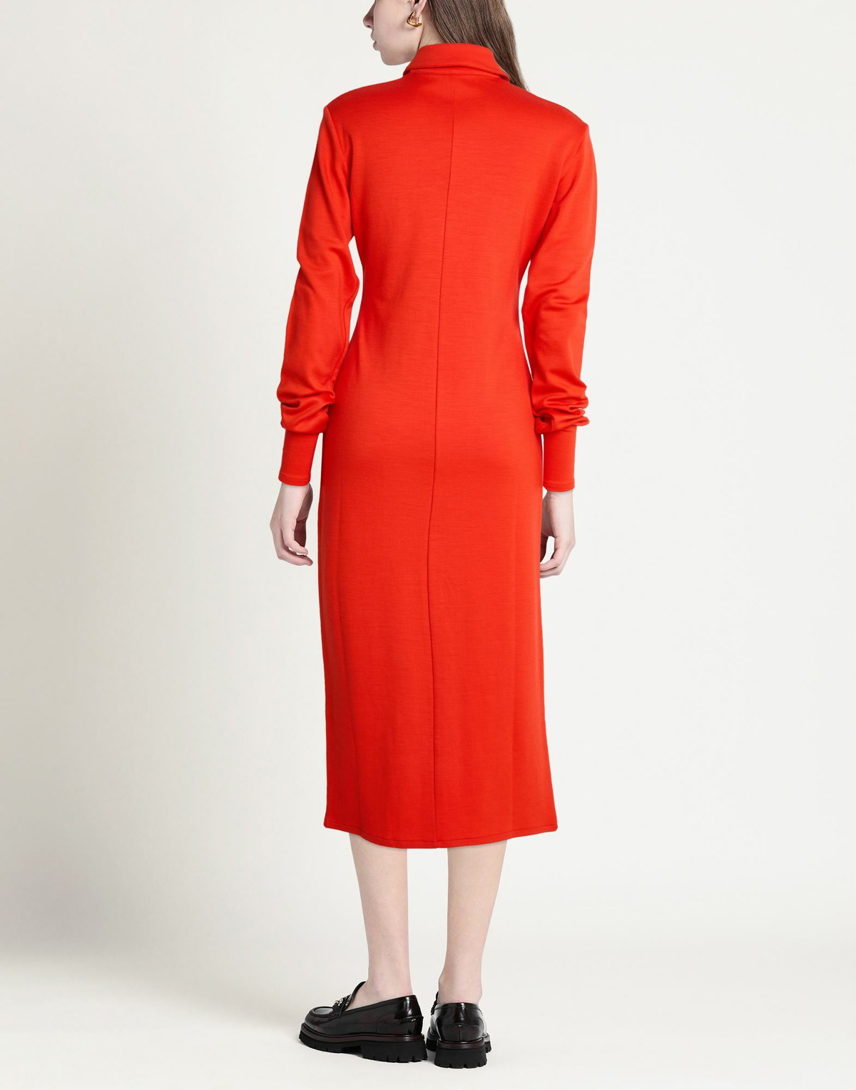 Rier Womens Midi dress in Tomato red