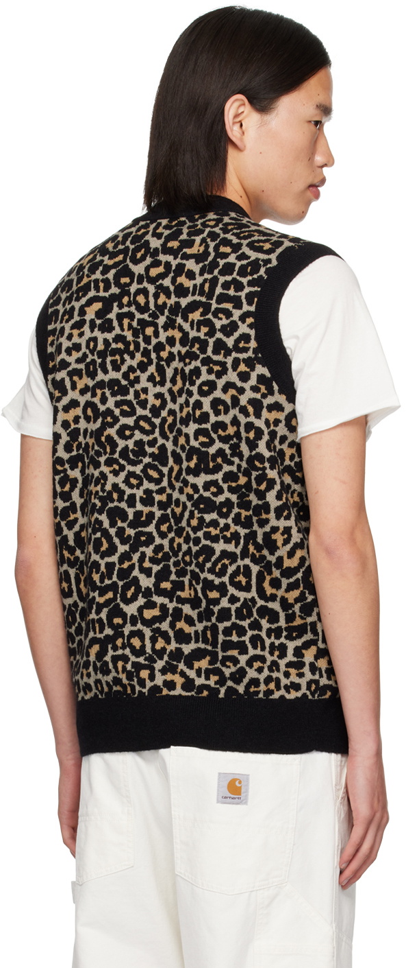 Fred Perry Gray Jacquard Vest
