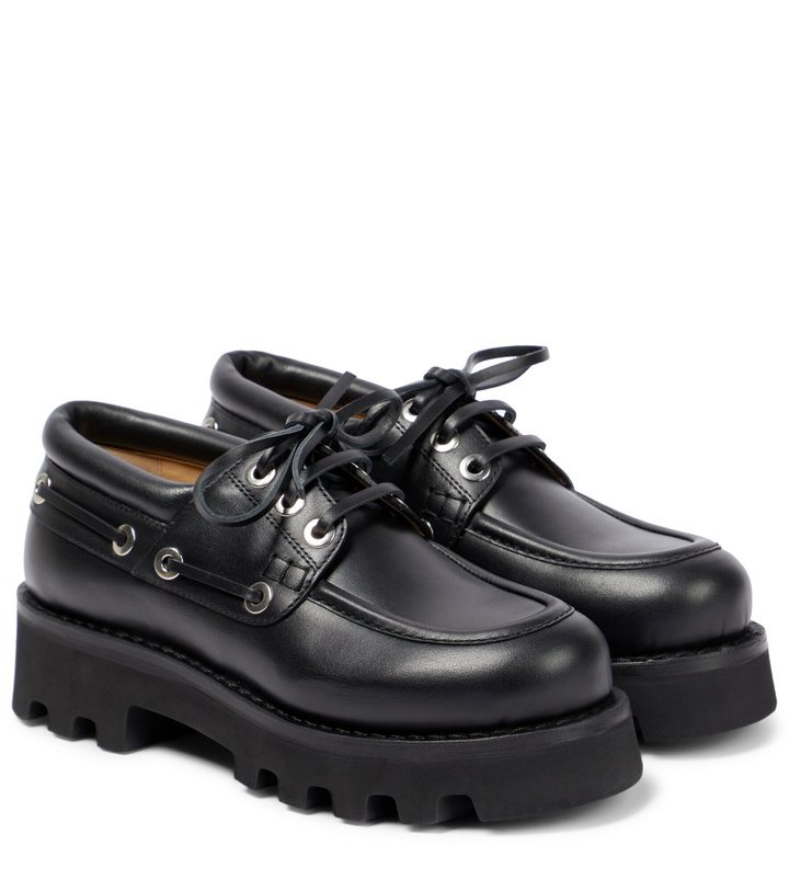 Photo: Proenza Schouler - Moc leather platform Derby shoes