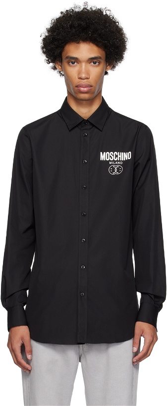 Photo: Moschino Black Printed Shirt