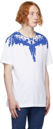 Marcelo Burlon County of Milan White & Blue Wings T-Shirt