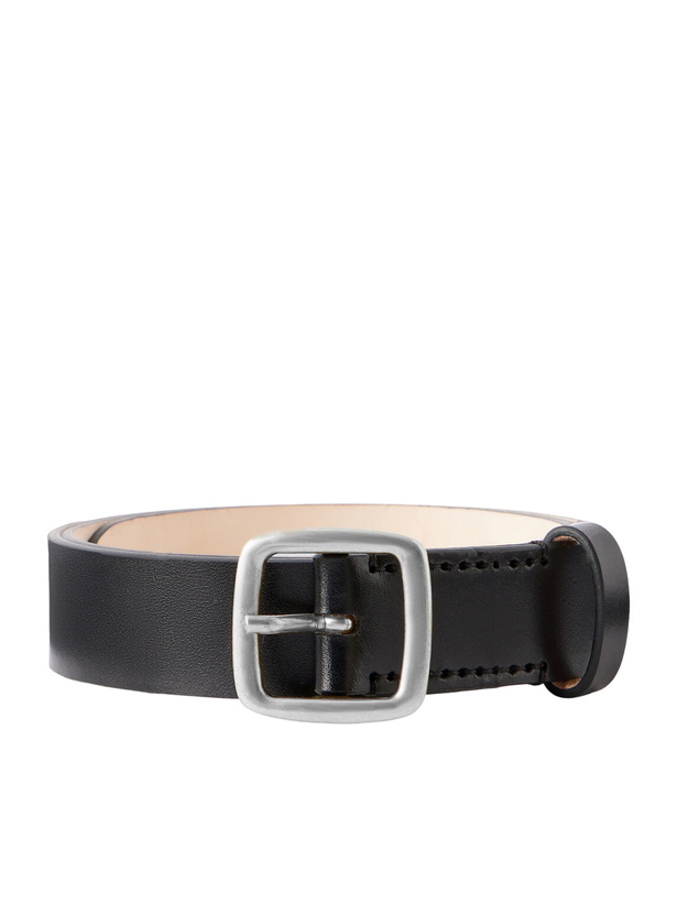Photo: Déhanche - Baptiste 2.5cm Leather Belt - Black