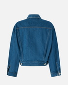 Pinko Reimagine By Pinko X Patrick Mc Dowell Denim Jacket With Horse Print Rinse Wash