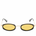 Le Specs Mecharo Sunglasses in Gold/Black 