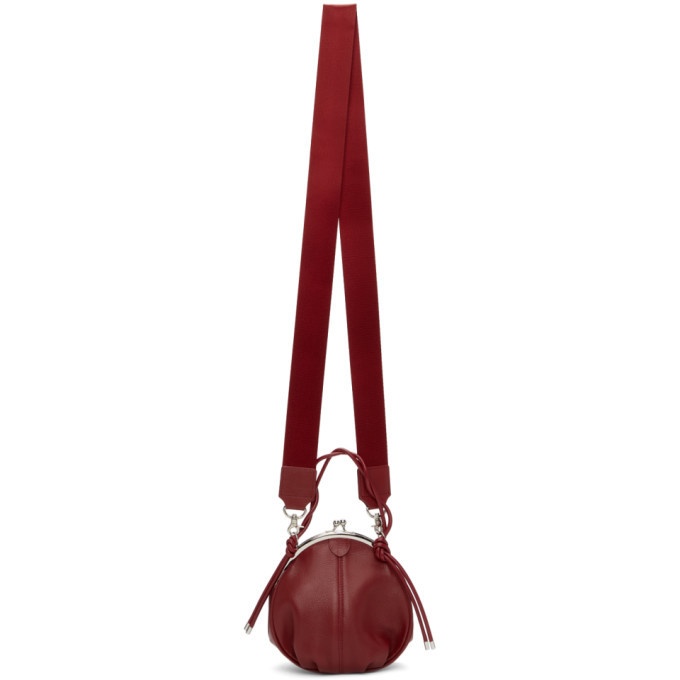 Photo: Ys Red Clasp Round Pochette Bag