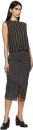 Eckhaus Latta Brown Keyboard Tank Top