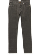 Sid Mashburn - Garment-Dyed Cotton-Corduroy Trousers - Gray