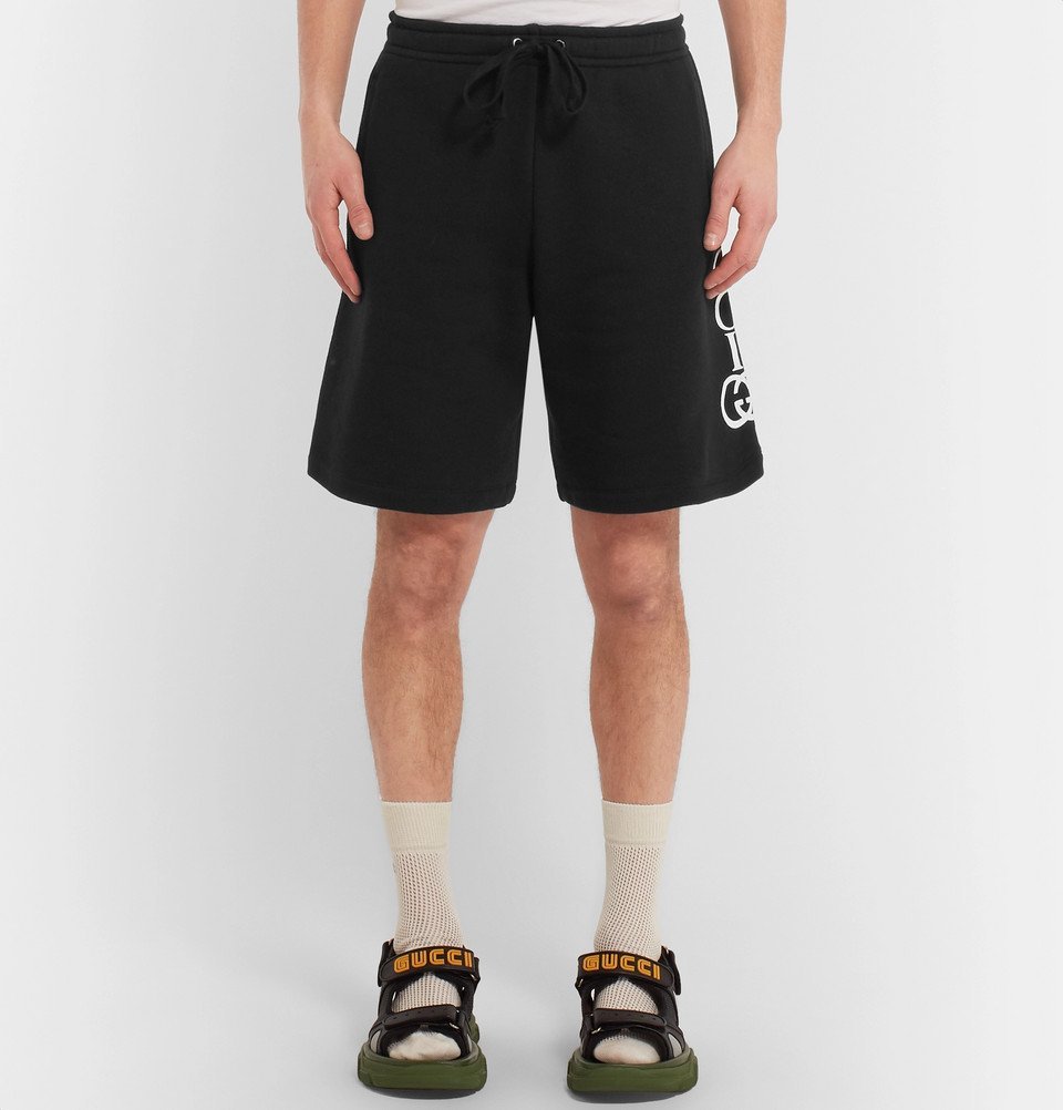 Cotton Jersey Basketball Shorts in White - Gucci