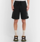 Gucci - Wide-Leg Logo-Print Loopback Cotton-Jersey Drawstring Shorts - Men - Black