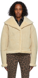 TheOpen Product Reversible Beige Fleece Jacket