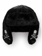 Mastermind World - Embroidered Faux Fur Trapper Hat - Black