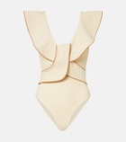 Johanna Ortiz Ruffled swimsuit