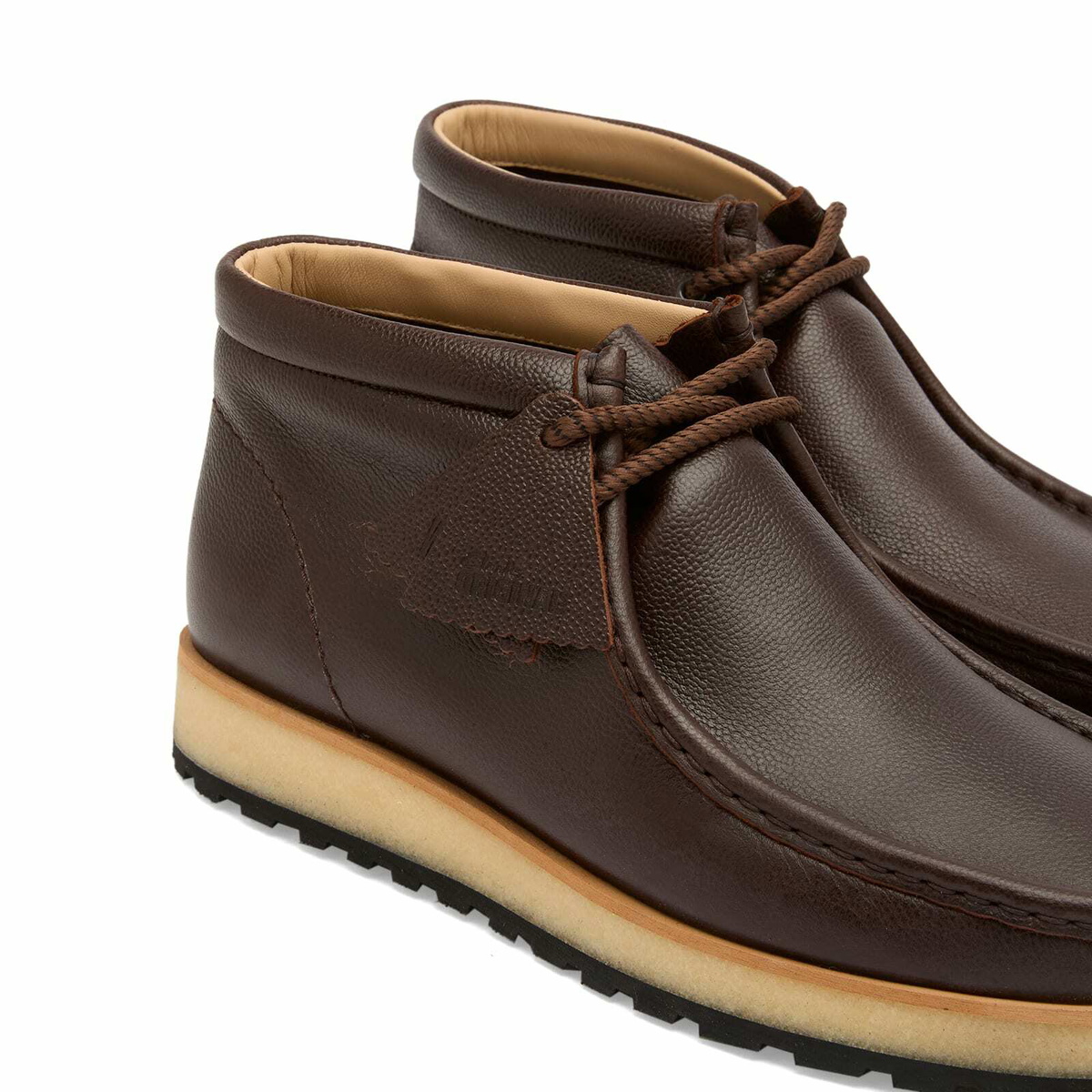 Clarks Originals Men's Wallabee Scout in Brown Scotch Grain