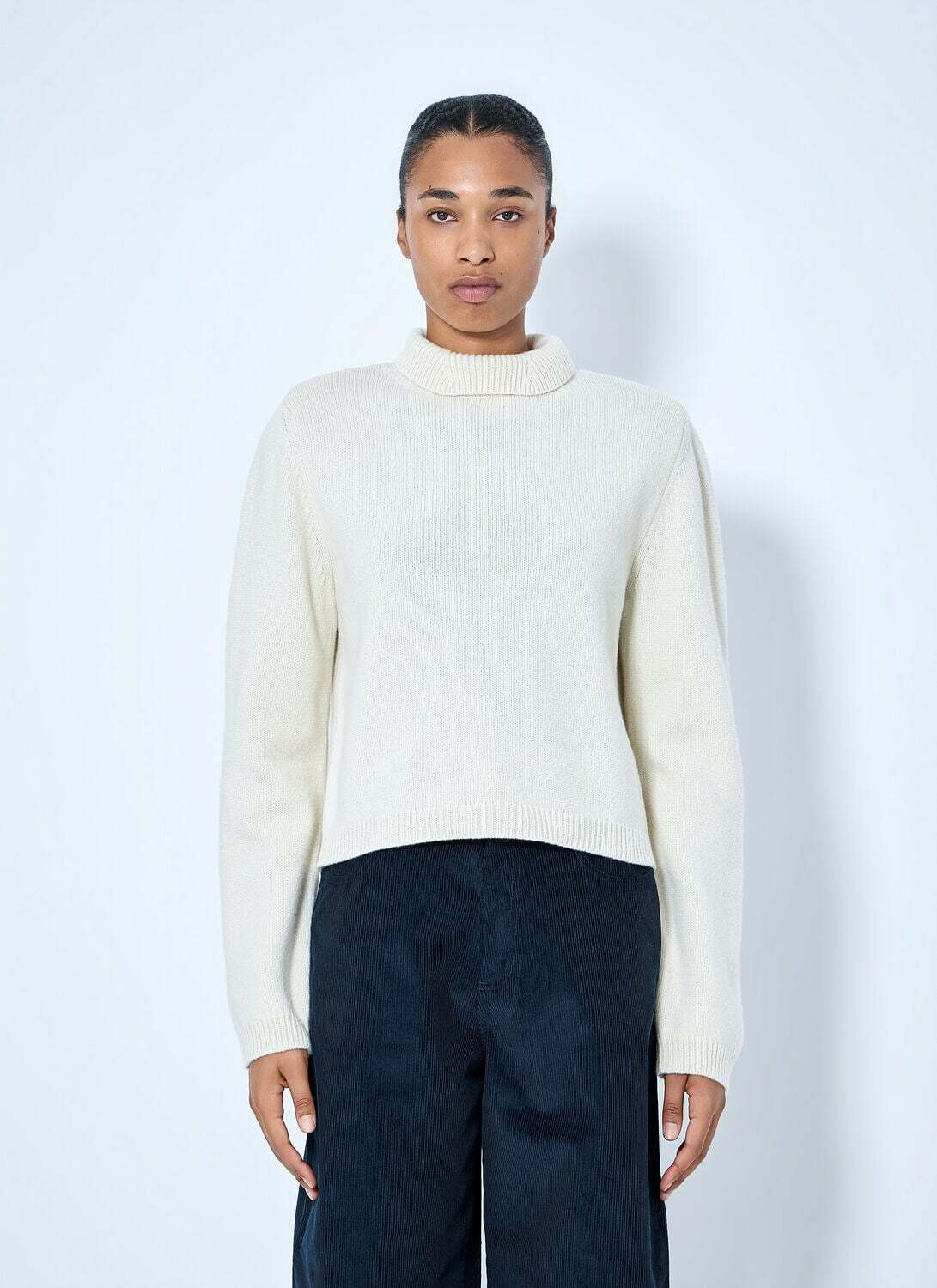 RÓHE Statement Shoulder Cropped Turtleneck