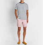 POLO RALPH LAUREN - Maritime Slim-Fit Linen and Cotton-Blend Shorts - Pink