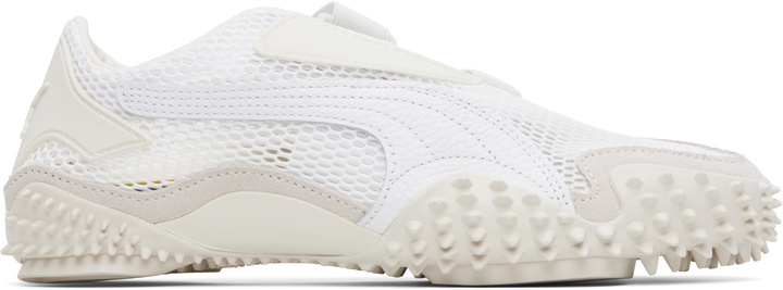 Photo: PUMA White & Gray Mostro Mesh Sneakers