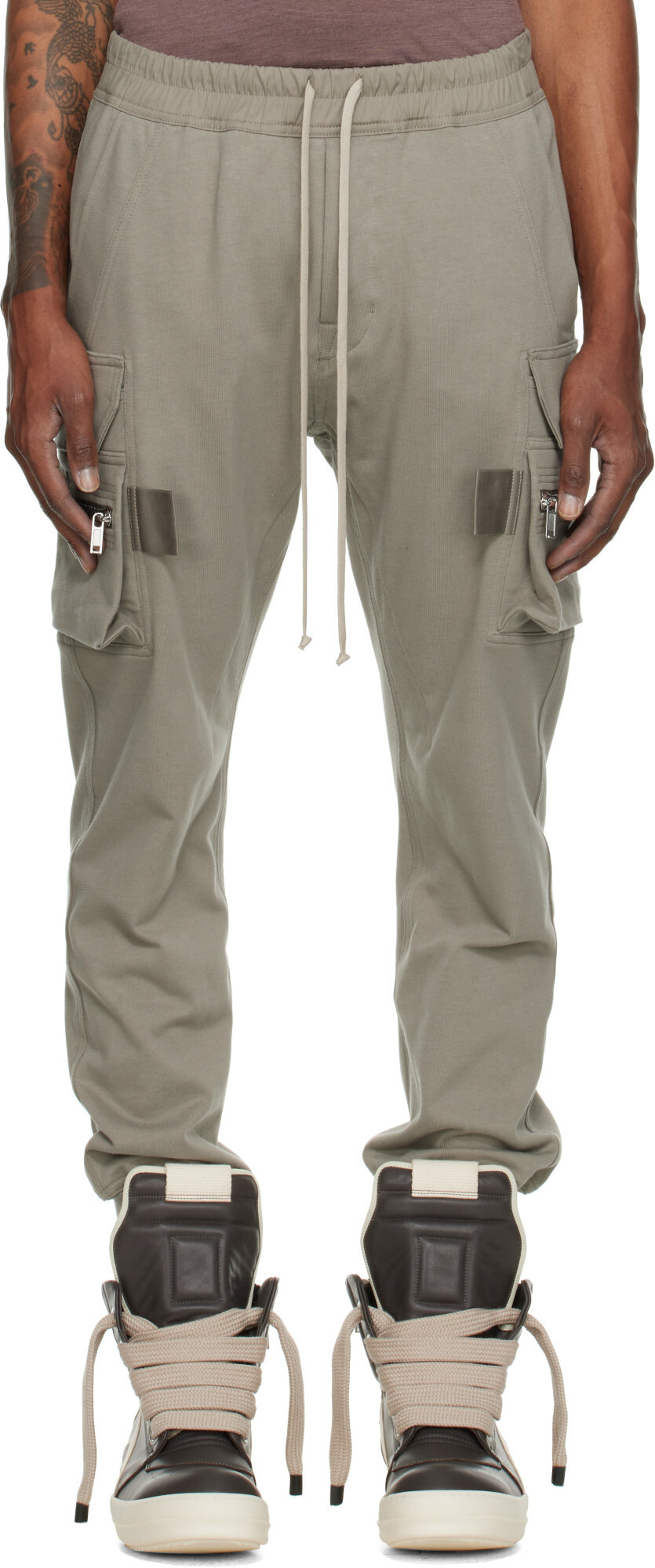 Rick Owens Taupe Tower Mastodon Cargo Pants