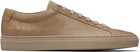 Common Projects Taupe Achilles Premium Sneakers