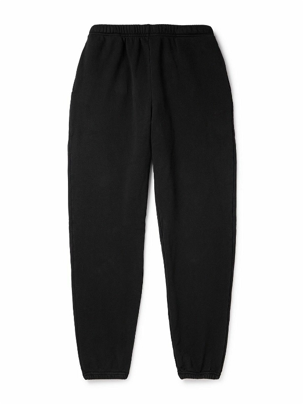 Photo: Les Tien - Tapered Garment-Dyed Cotton-Jersey Sweatpants - Black