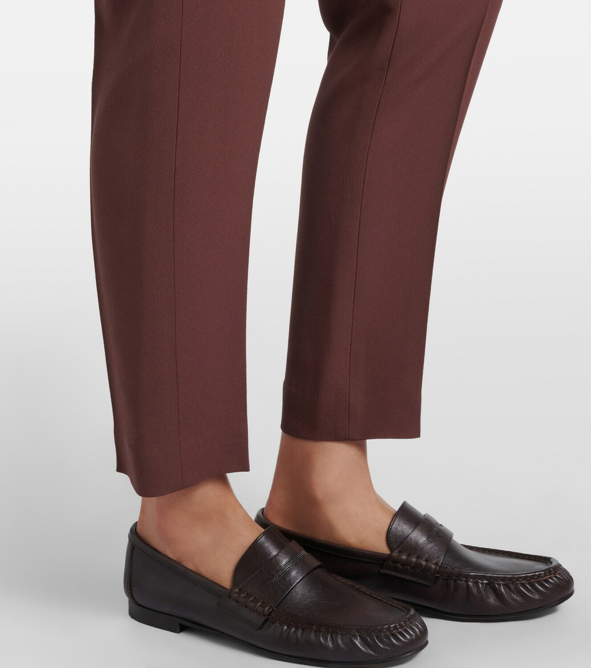 Brunello Cucinelli Crêpe straight pants