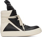 Rick Owens Black Porterville Geobasket Sneakers