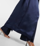 The Row Paycen silk satin coat