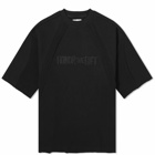 Honor the Gift Men's Terry Panel Short Sleeve Sweater in Black
