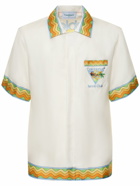 CASABLANCA - Tennis Club Print Silk S/s Shirt