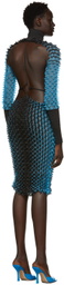 Chet Lo Black & Blue Evening Gown