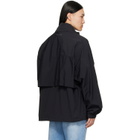 MM6 Maison Margiela Black Nylon Zip Jacket